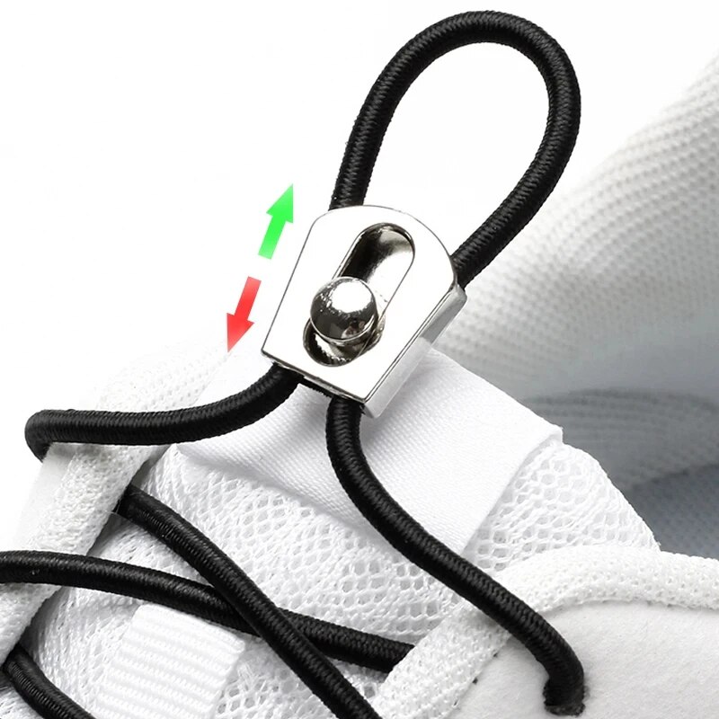 Sneaker Care Set - Elastic Shoelaces Reflective Metal Sliding Lock
