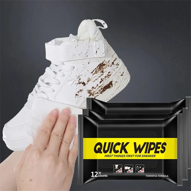 Sneaker Care Wipes - 12Pcs/30Pcs Disposable Shoes Clean Wipes Portable