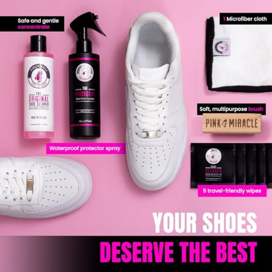 Pink Miracle Shoe Care Kit - I - Sneaker Care Wipes 리뷰 및 가격